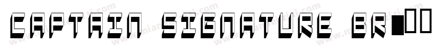 Captain Signature Br字体转换